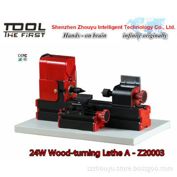 classic 24w CE certificate Wood-turning Lathe A Z20003 for wood working model crafts